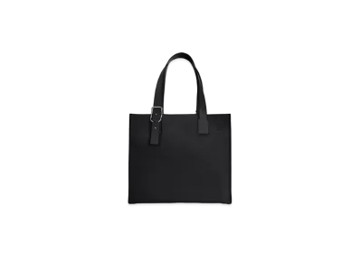 LOEWE Buckle Tote Bag In Soft Grained Calfskin "Black"