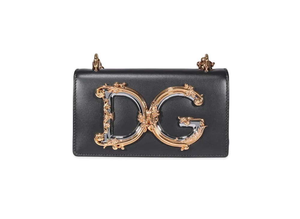 Dolce&Gabbana DG Girls Phone Bag Calfskin "Black"