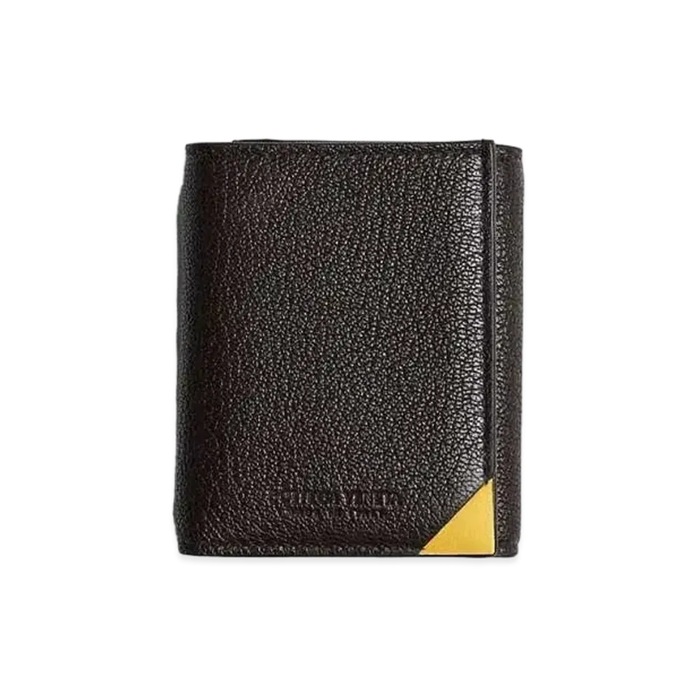 Bottega Veneta The Edit Goatskin Calfskin Trifold Wallet "Fondant/Corn Yellow"