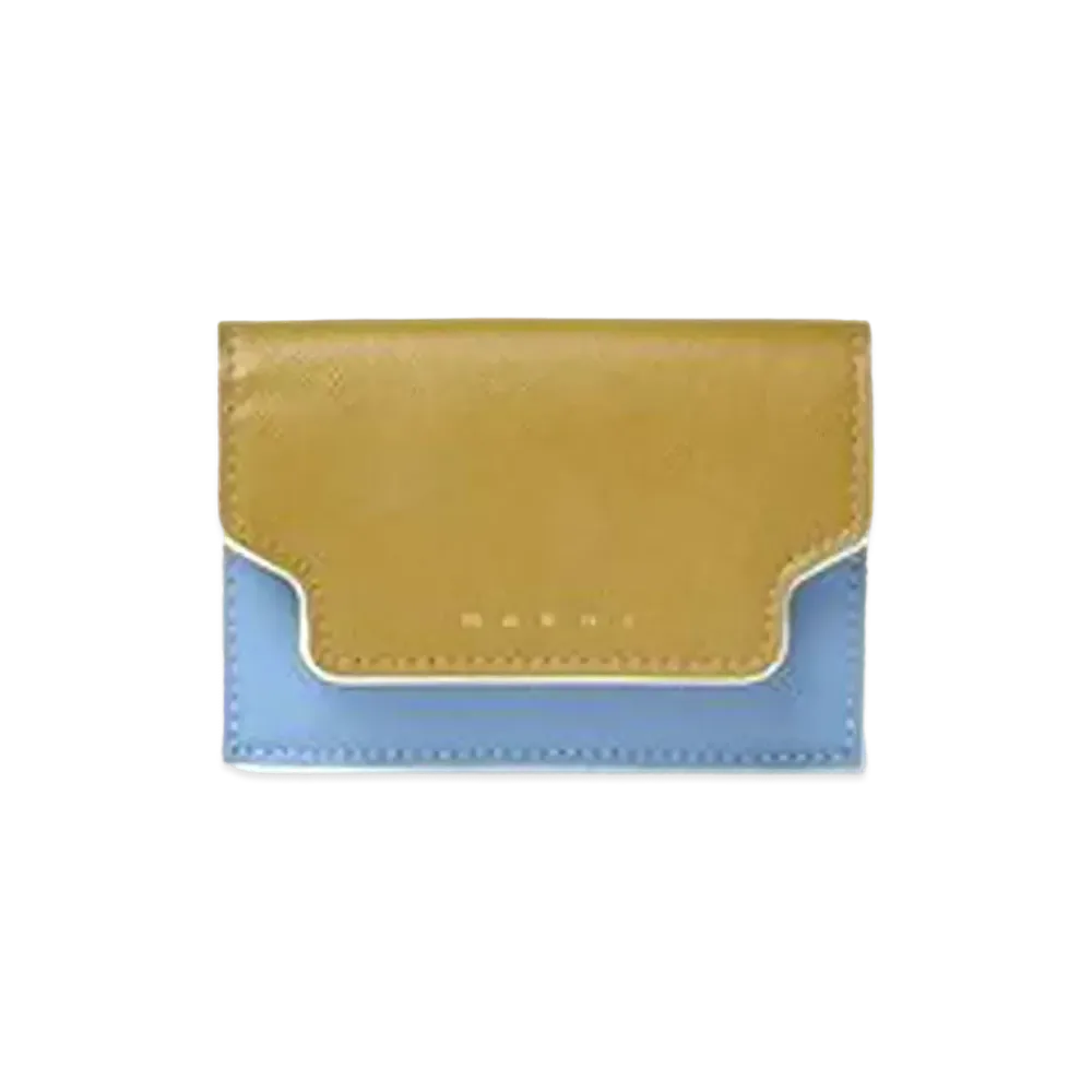 Marni Saffiano Leather Tri Fold Wallet
