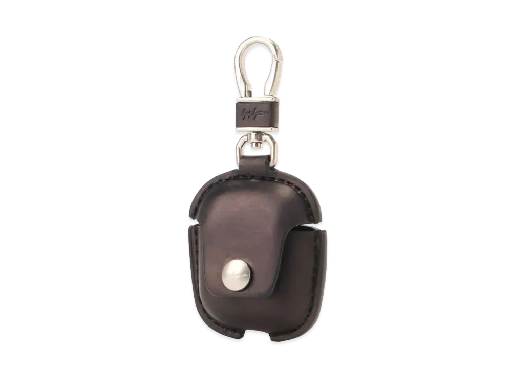 Yohji Yamamoto Pour Homme ITALIAN TANNED LEATHER AIRPODS CASE "Black"