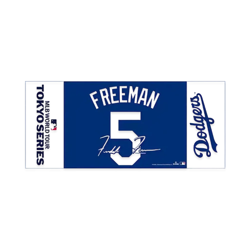 MLB Wincraft Dodgers Freddie Freeman Tokyo Series Opening Game Name & Number Face Towel