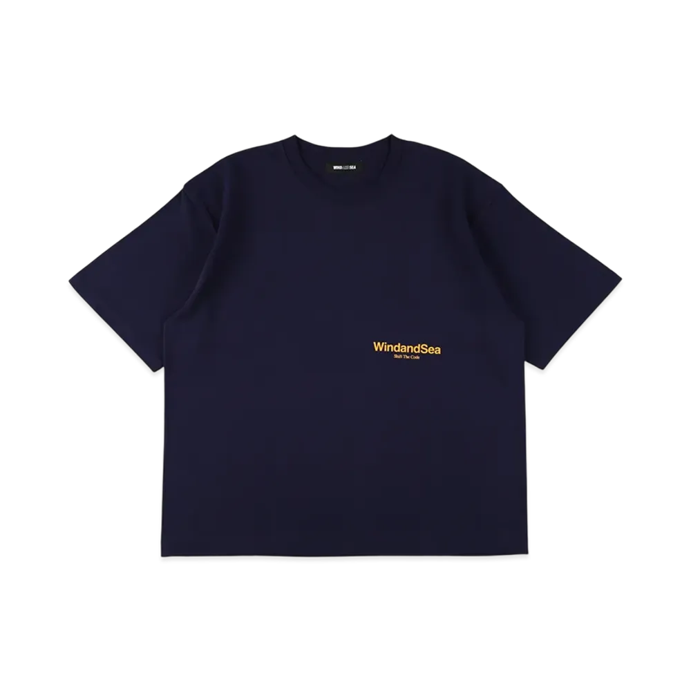 WIND AND SEA Shift The Code Basic Tee "Navy"
