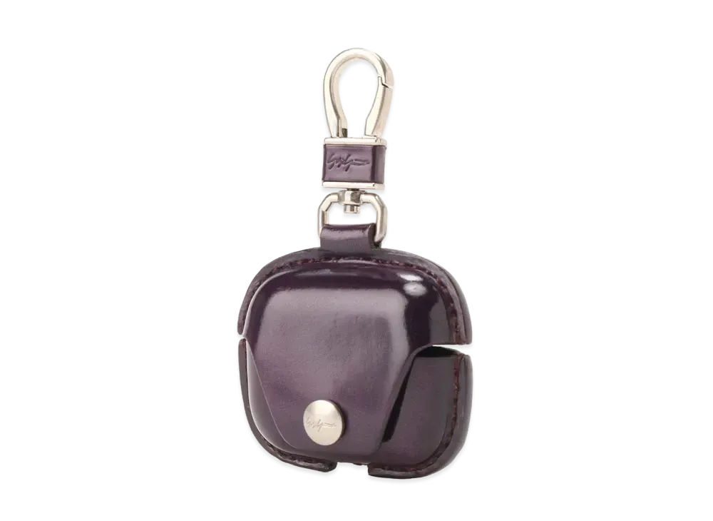 Yohji Yamamoto Pour Homme ITALIAN TANNED LEATHER AIRPODS PRO CASE "Black"