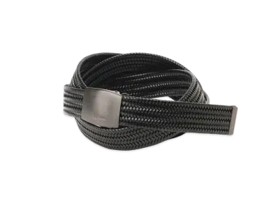 Yohji Yamamoto Pour Homme STRETCH BRAID 30MM FREE BELT "Black"