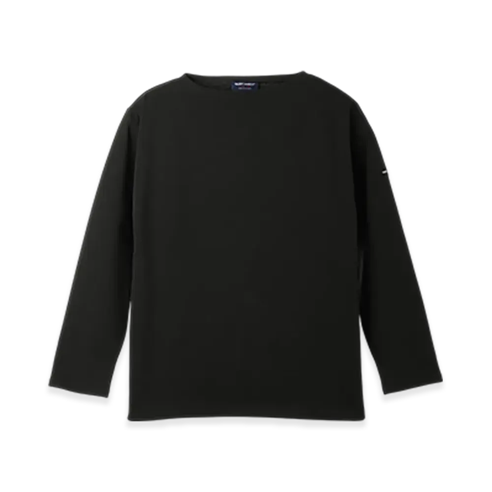 SAINT JAMES Boatneck Long Sleeve T-shirt Guildo "Noir"