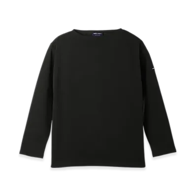 SAINT JAMES Boatneck Long Sleeve T-shirt Guildo "Noir"