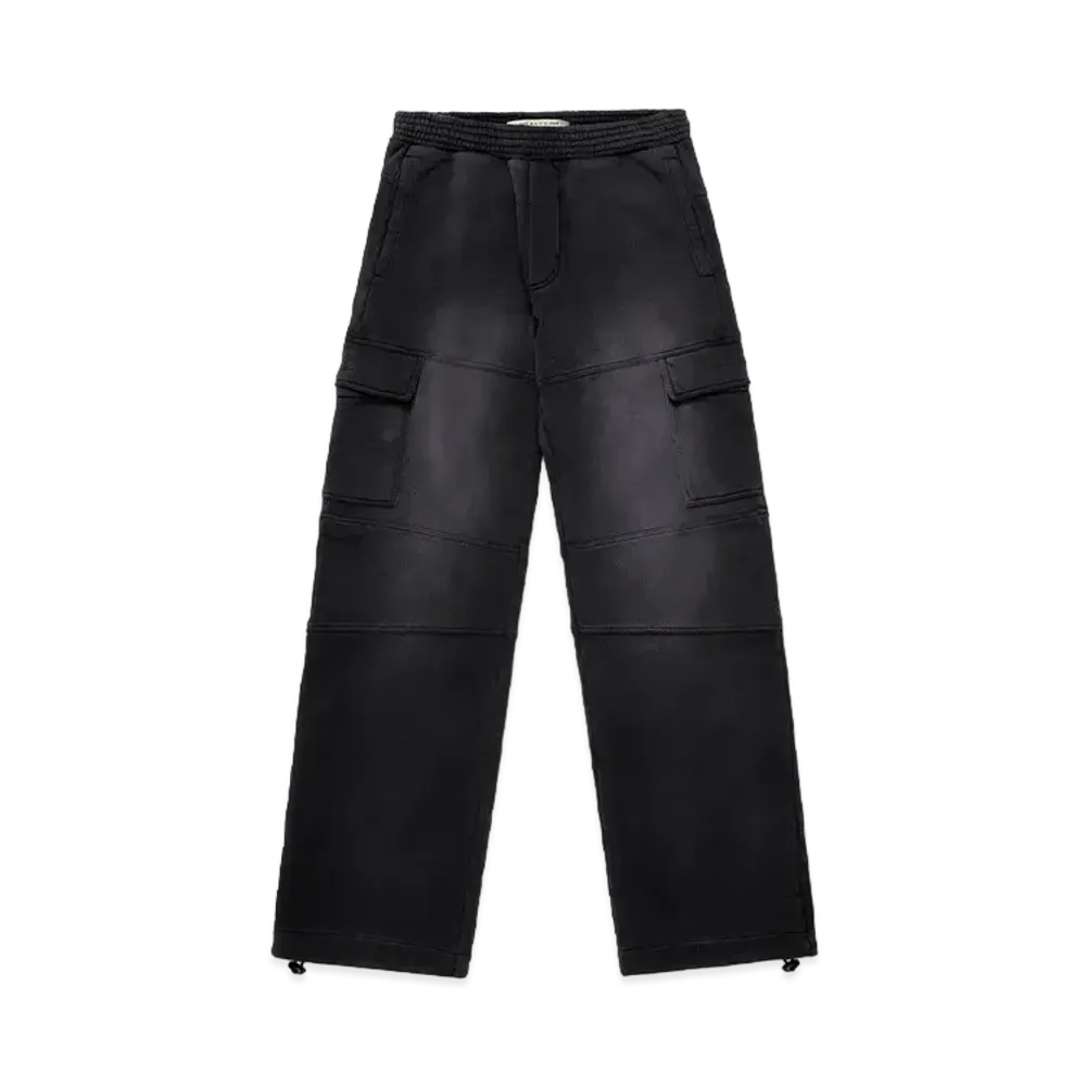 1017 ALYX 9SM Fleece Garment Dye Cargo Pants "Washed Black"