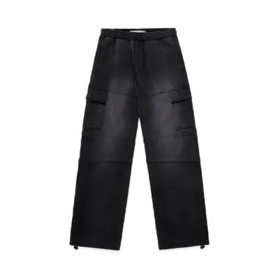 1017 ALYX 9SM Fleece Garment Dye Cargo Pants "Washed Black"