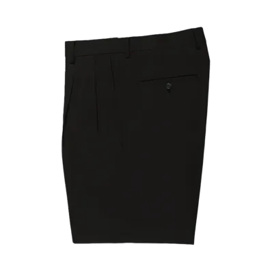 WACKO MARIA Dormeuil / Double Pleated Short Trousers "Black"