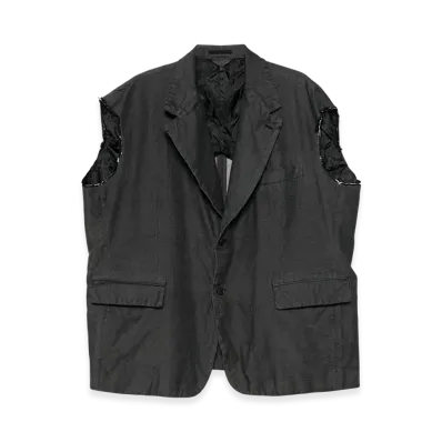BLACK COMME des GARCONS Denim Gilet "Black"