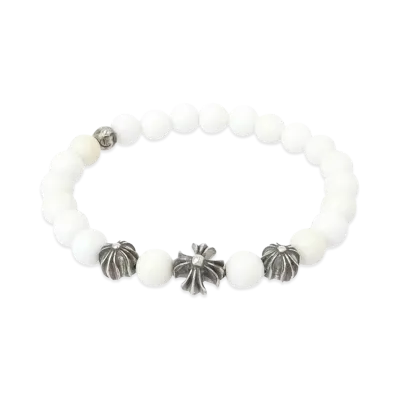Chrome Hearts BEAD Silver Element Bead Bracelet "White/Silver"