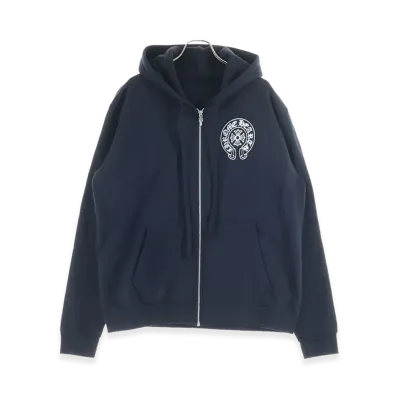 Chrome Hearts Miami Exclusive Horseshoe Zip Up Hoodie "Black"