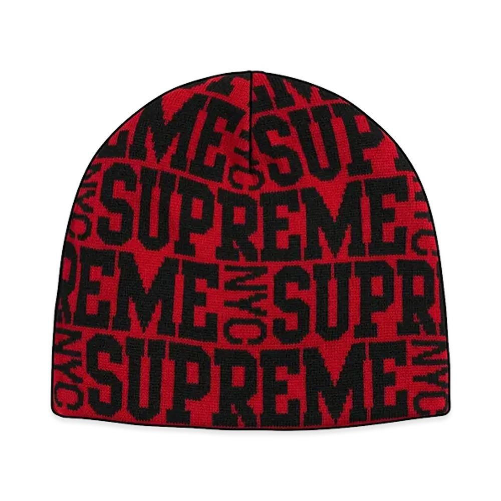 Supreme Reversible Camo Beanie "Red"