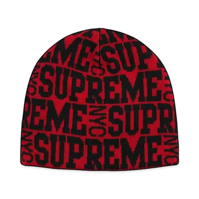 Supreme Reversible Camo Beanie "Red"
