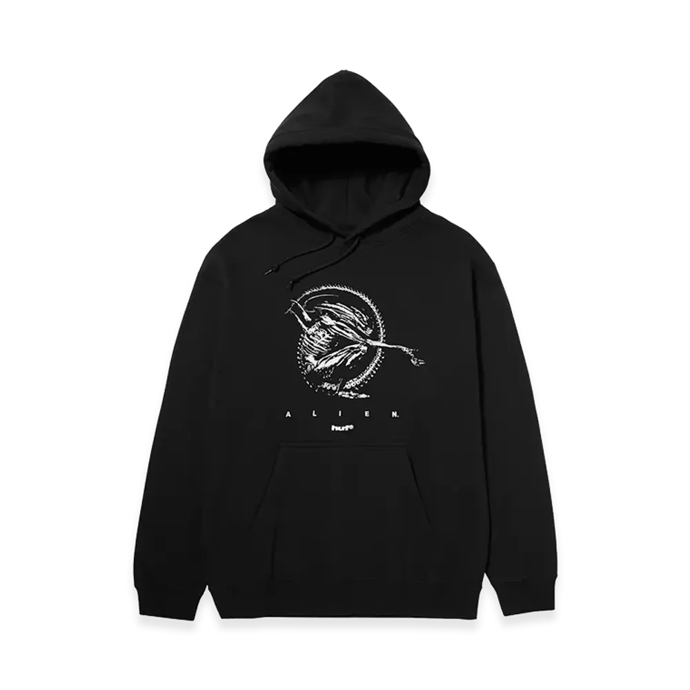 HUF x ALien Fossilized Hoodie "Black"