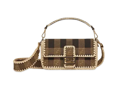 FENDI Baguette Fabric Bag "Brown"