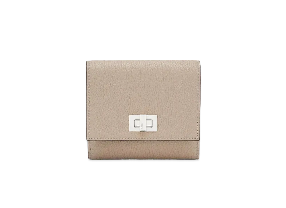FENDI Wallet Leather Wallet "Beige"