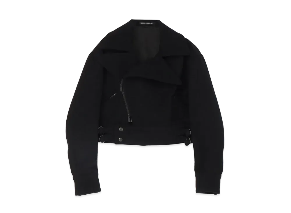 Yohji Yamamoto 1/7 MELTON SHORT RIDERS "Black"