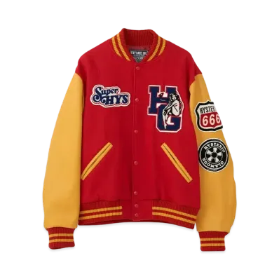 HYSTERIC GLAMOUR Motor City Fever Stadium Jacket "Red"