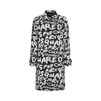 Dsquared2 D2 Pop 80's Trench "Black/White"