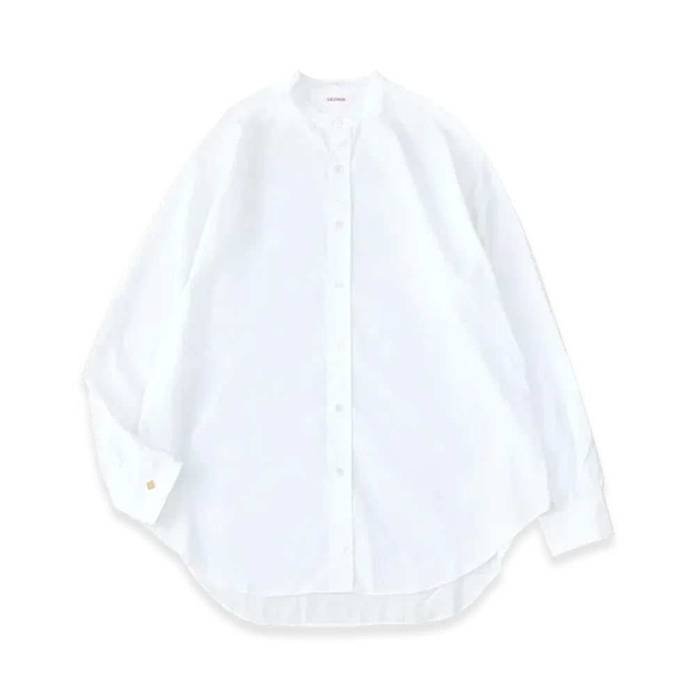 NICENESS Moyet 160/2 Broad Band Collar Dress Shirt "White"
