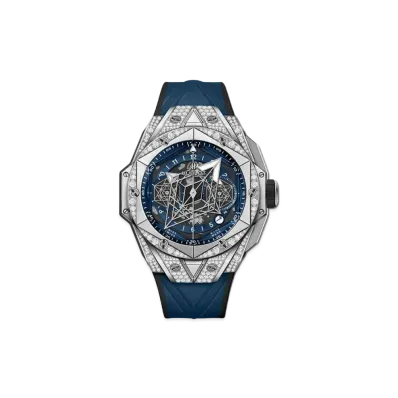 HUBLOT Big Bang Sang Bleu II Titanium Blue Pave 45mm