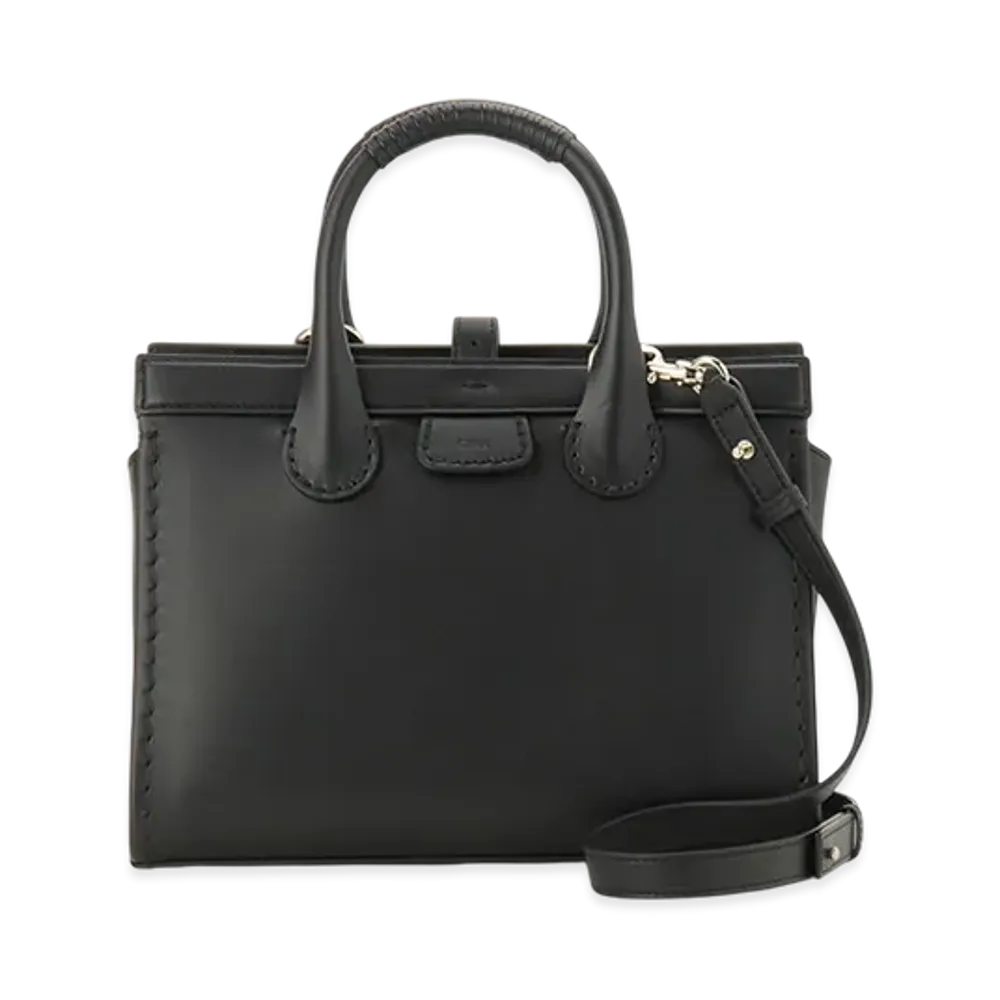Chloe Edith Medium Tote "Black"