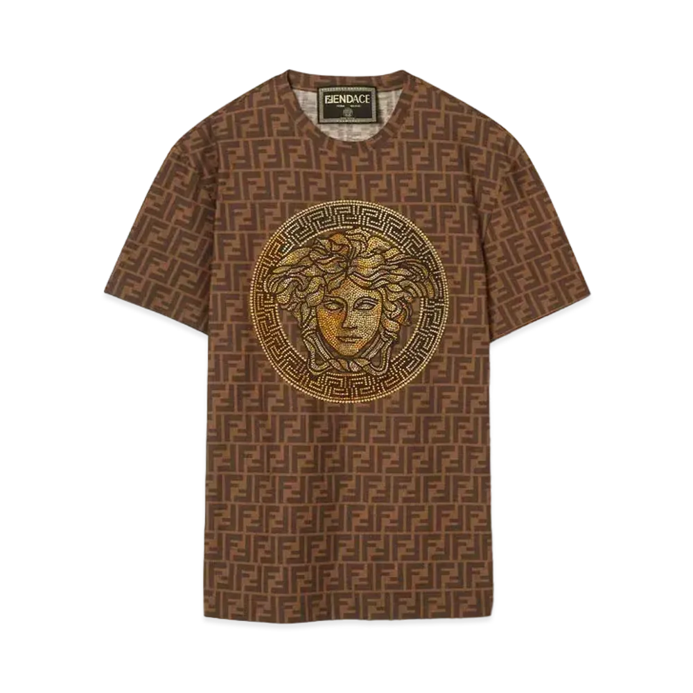 FENDI x Versace Fendace FF T-Shirt "Brown"