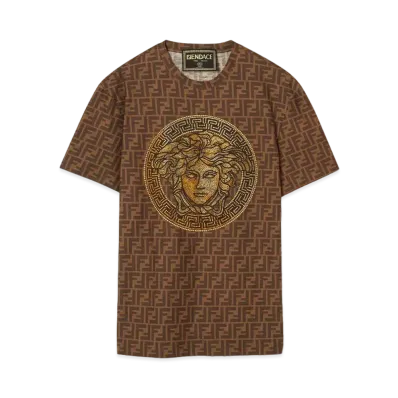 FENDI x Versace Fendace FF T-Shirt "Brown"