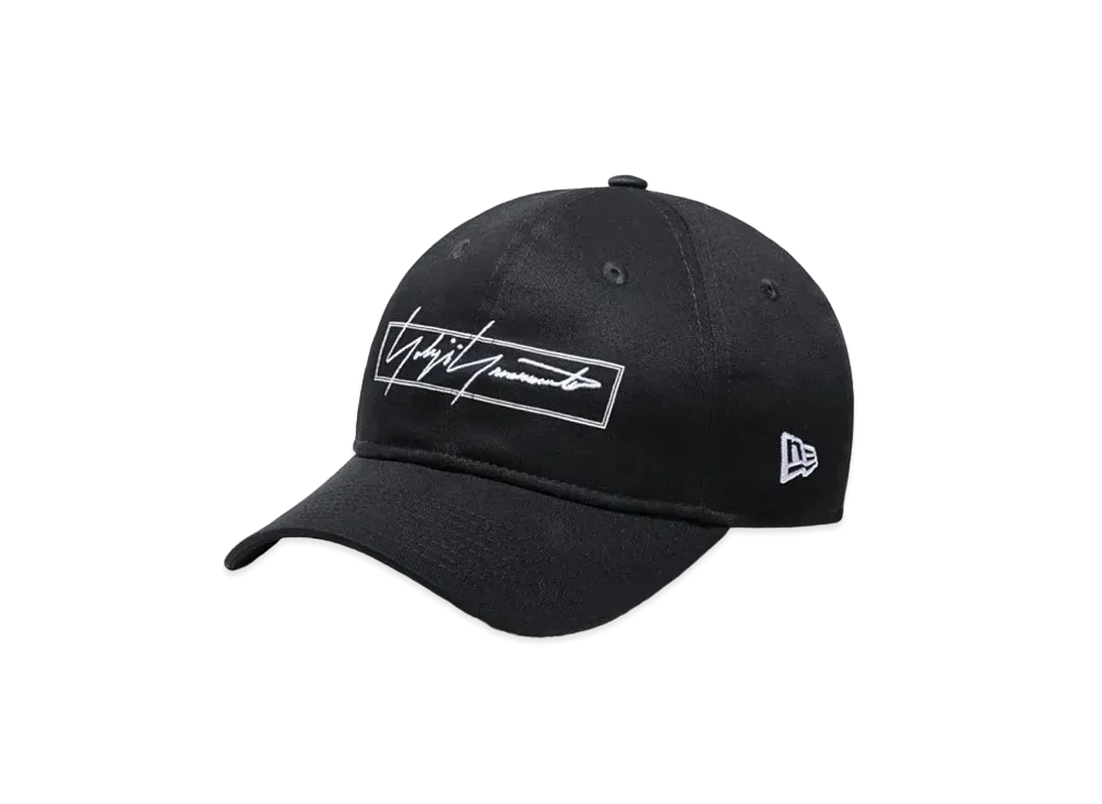 Yohji Yamamoto Pour Homme NEW ERA BLACK COTTON 9THIRTY YY BOX LOGO "Black"