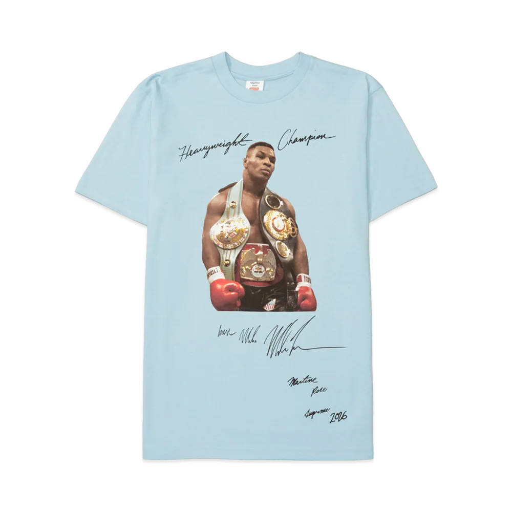 Supreme x Martine Rose Champion Tee (Mike Tyson) "Powder Blue"