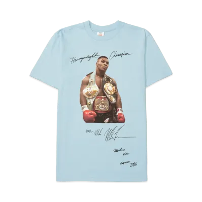 Supreme x Martine Rose Champion Tee (Mike Tyson) "Powder Blue"