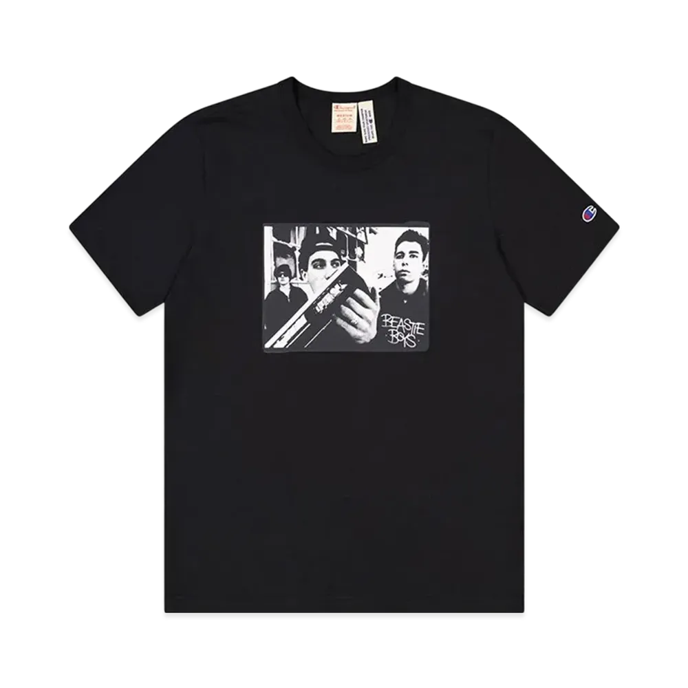 Champion x Beastie Athletic Jersey Combed Beastie Crewneck T-Shirt "Black"