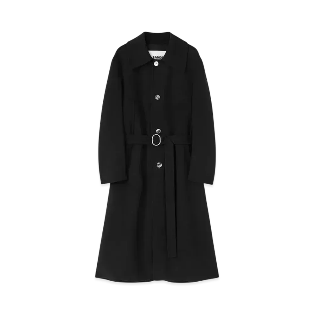 Jil Sander Men's Belted Coat "Black"