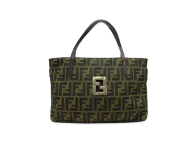 FENDI Zucca Handbag "Khaki"