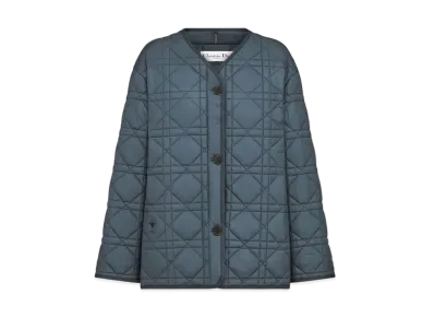Dior Macrocannage Peacoat Quilted Technical Taffeta "Blue"
