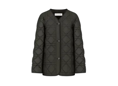 Dior Macrocannage Peacoat Quilted Technical Taffeta "Black"
