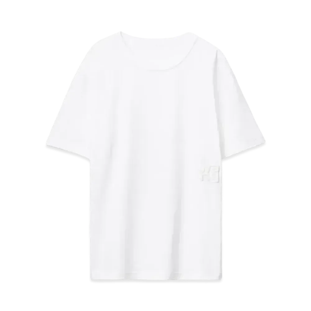Alexander Wang Cotton Jersey Puff Logo T-Shirt "White"