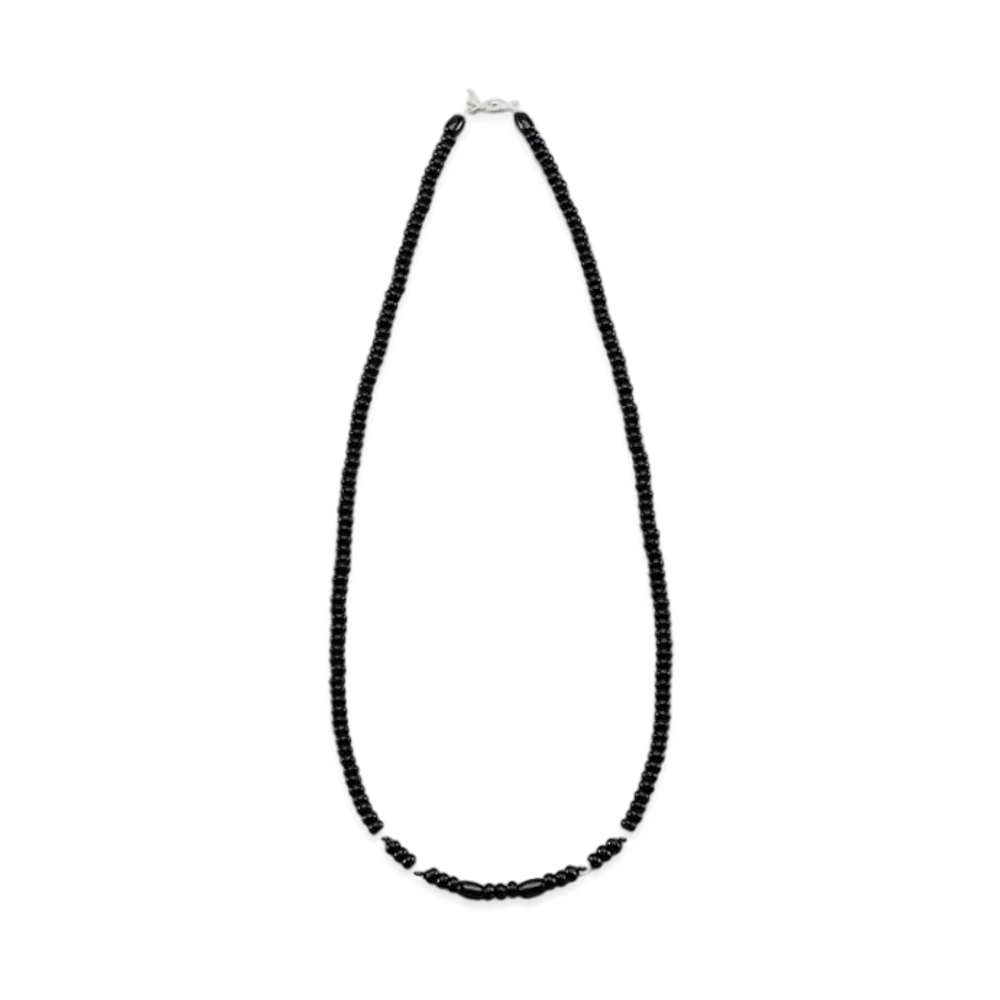 NEIGHBORHOOD STONE BEADS / S-NECKLACE "Black"