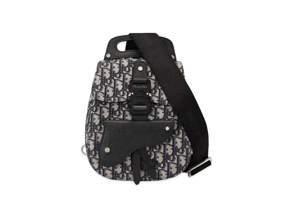 Dior Gallop Sing Bag Dior Of Card & Grained Calfskin "Beige/Black"