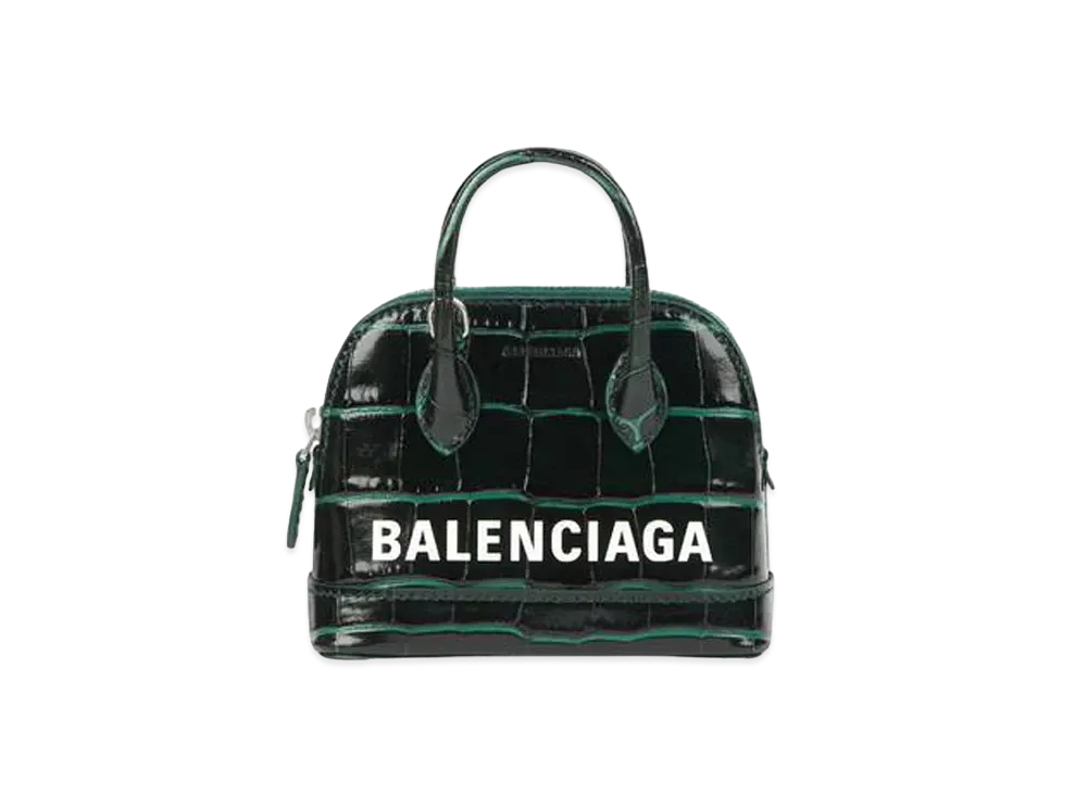 BALENCIAGA Women's Ville Mini Top Handle Bag "Forest Green"
