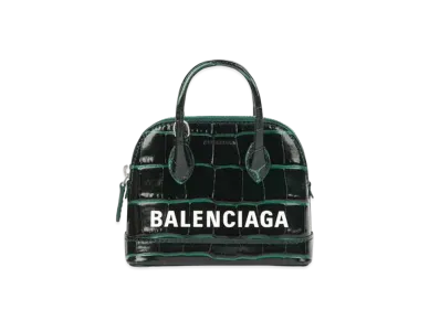 BALENCIAGA Women's Ville Mini Top Handle Bag "Forest Green"