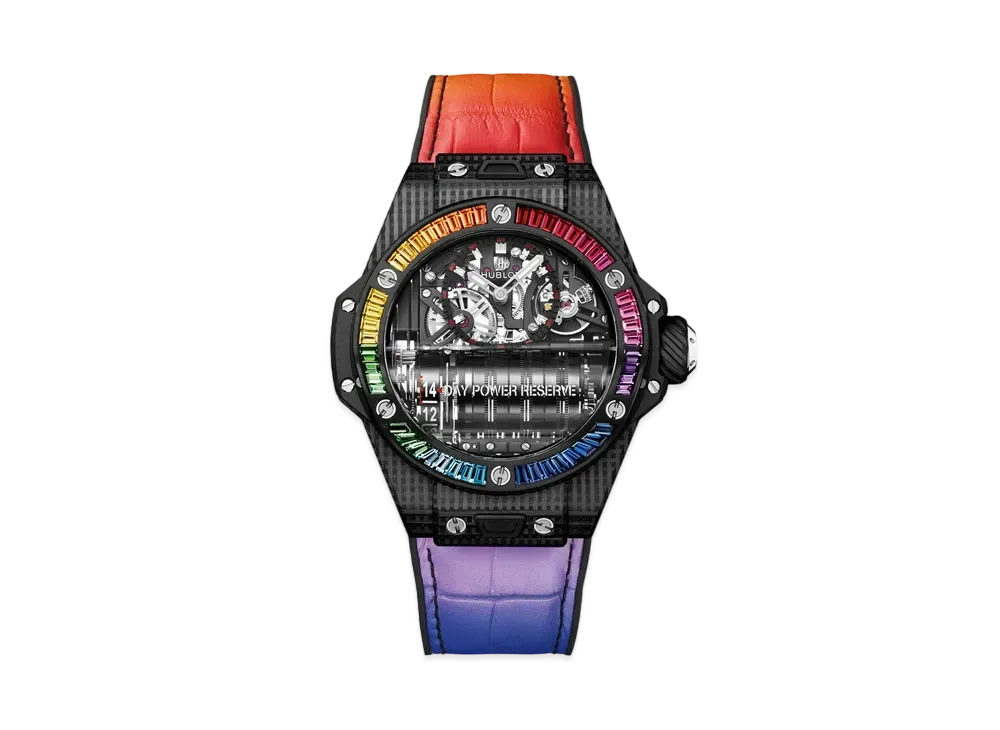 HUBLOT Big Bang MP-11 Power Reserve 14 Days 3D Carbon Rainbow 45mm