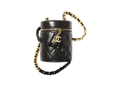 CHANEL Small Vanity Case Lamskin "Black"