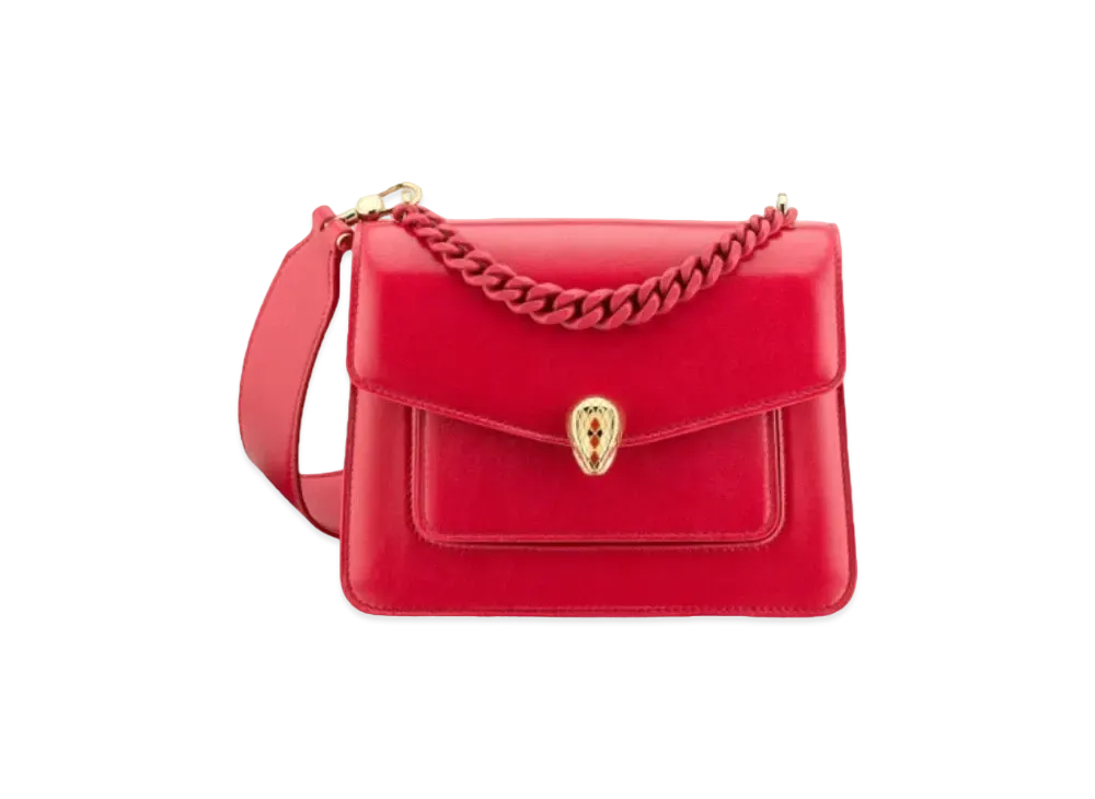 BVLGARI Serpenti Forever Crossbody Bag "Red"