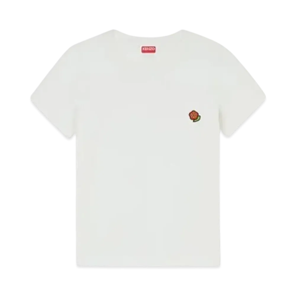 KENZO 'POP' Embroidery Cotton T-shirt "Off White"