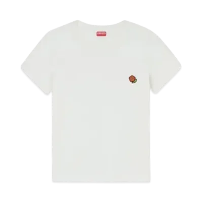 KENZO 'POP' Embroidery Cotton T-shirt "Off White"