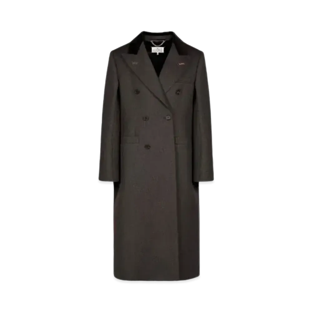Maison Margiela Cavalry Wool Coat "Dark Gray"