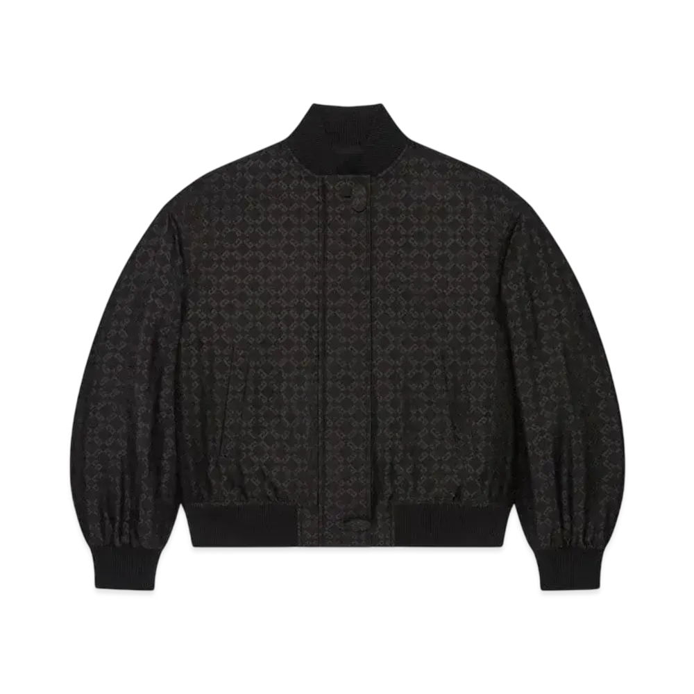 GIVENCHY Oversized 2-in-1 Bomber In Monogram 72 Jacquard "Black"